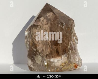Smoky Quartz point - natural stone Stock Photo