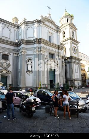 Basilica di Santa Maria della Sanità on Piazza Sanità in Naples, Italy. Stock Photo