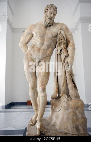 Farnese Hercules - an ancient statue of Hercules at the National