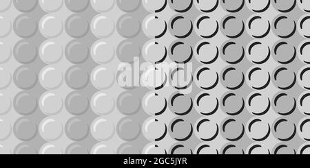 Geometrical seamless pattern Bubbles in vertical lines. Geometric repeat endless tile circles. Seamless pattern for wallpaper, background, furniture, Stock Vector