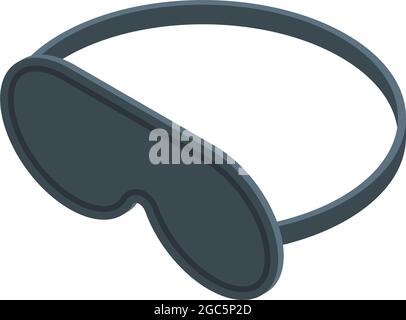 Sleeping mask icon isometric vector. Sleep night eye. Blind sleeping mask Stock Vector