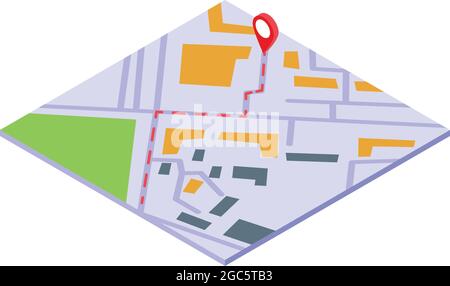 Human evacuation plan icon isometric vector. Fire emergency. Exit escape Stock Vector