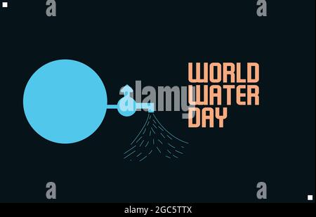 World Water Day vector template Stock Vector