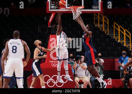 Tokyo, Japan. 07th Aug, 2021. Jrue HOLIDAY (12) of USA during the Olympic Games Tokyo 2020, Basketball Gold Medal Game, France - United States on August 7, 2021 at Saitama Super Arena in Tokyo, Japan - Photo Ann-Dee Lamour / CDP MEDIA / DPPI Credit: DPPI Media/Alamy Live News Stock Photo