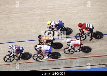 Tokyo, Japan. 06th Aug, 2021. Illustration during the Olympic Games Tokyo 2020, Cycling Track Women's Madison Finals on August 6, 2021 at Izu Velodrome in Izu, Japan - Photo Photo Kishimoto / DPPI Credit: Independent Photo Agency/Alamy Live News