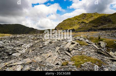 Croesor slate quarry- disused Stock Photo