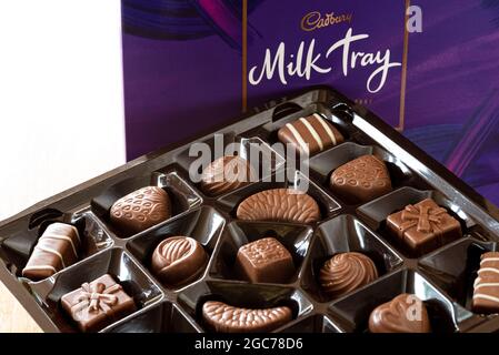 Cadbury Milk Tray Chocolate Selection Box Stock Photo Alamy