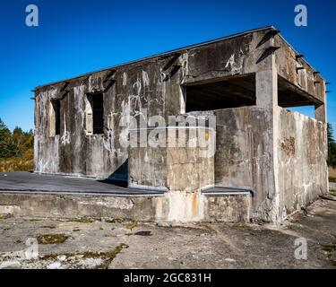 radar station on mcnabs island in fort mcnadbs Stock Photo