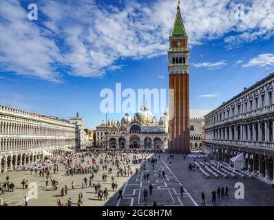 Venedig, Museo Correr am Markusplatz Stock Photo