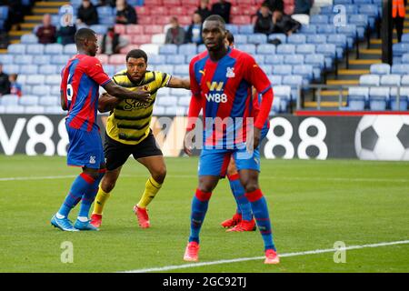 London, UK. 07th Aug, 2021. Troy Deeney of Watford during the Pre-season Friendly match between Crystal Palace and Watford at Selhurst Park, London, England on 7 August 2021. Photo by Carlton Myrie. Editorial use only, license required for commercial use. No use in betting, games or a single club/league/player publications. Credit: UK Sports Pics Ltd/Alamy Live News Stock Photo