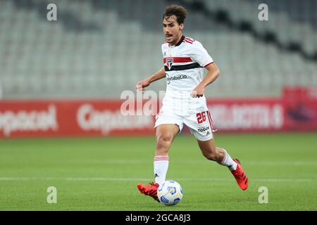 7th August 2021; Arena da Baixada, Curitiba, Paraná, Brazil. Brazilian A-League football, Athletico Paranaense versus Sao Paulo; Igor Gomes of S&#xe3;o Paulo Stock Photo