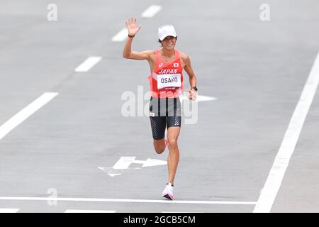 Sapporo, Hokkaido, Japan. 8th Aug, 2021. Suguru Osako (JPN) Marathon : Men's Marathon during the Tokyo 2020 Olympic Games in Sapporo, Hokkaido, Japan . Credit: YUTAKA/AFLO SPORT/Alamy Live News Stock Photo