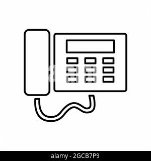 Vector Graphic of Phone - Line Style - simple illustration. Editable stroke. Design template vector.outline style design.Vector graphic illustration Stock Vector