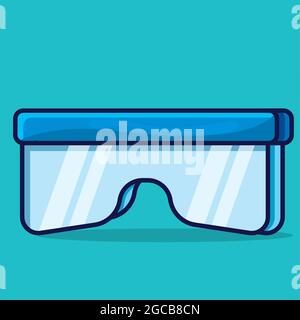 safety glasses isolated cartoon vector illustration in flat style Stock Vector