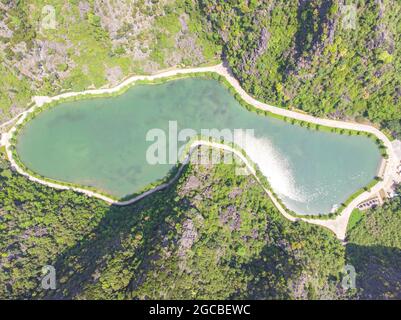 Nice landscape in Ninh Binh province northern Vietnam Stock Photo