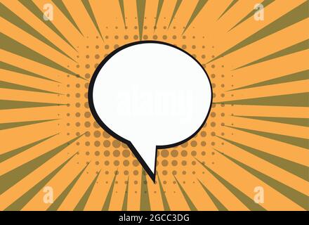 Empty cartoon black and white cloud, expression speech boxes. Stock Vector