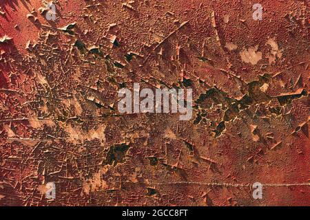 Grunge rusted metal texture, rust and oxidized metal background. Old metal iron panel Stock Photo