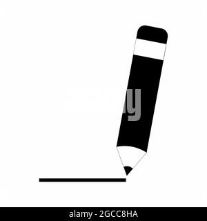 Icon Vector of Pen - Black Style - simple illustration. Editable stroke. Design template vector.outline style design.Vector graphic illustration Stock Vector