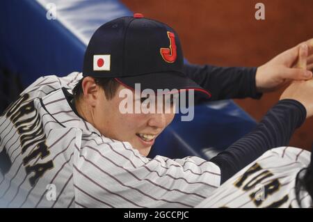 Masato Morishita (JPN), AUGUST 8, 2021 - Baseball : Gold medalist Masato  Morishita during the press conference for the Tokyo 2020 Olympic Games at  Japan House in Tokyo, Japan. (Photo by AFLO SPORT Stock Photo - Alamy