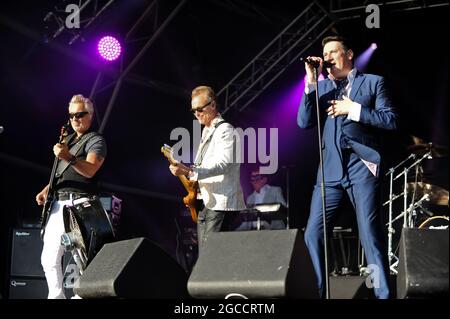 Spandau Ballet Performing at Doncaster Racecourse , Doncaster Stock Photo