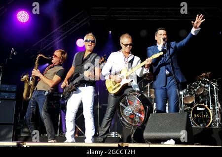 Spandau Ballet Performing at Doncaster Racecourse , Doncaster Stock Photo