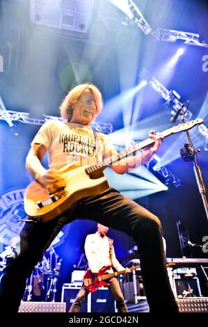 Status Quo Performing at Clumber Park Festival Stock Photo