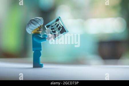 Lego minifigure medican Stock Photo