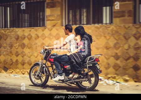 Busy streets of Cairo Egypt Stock Photo