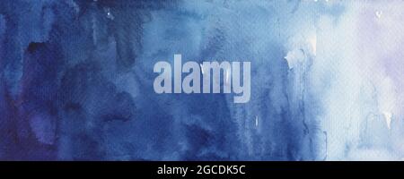 Hand painted blue gradient background Stock Photo - Alamy