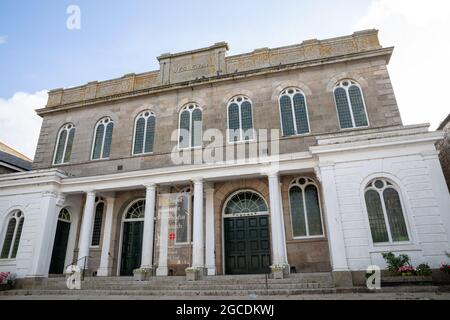 Chapel Street  Methodist Church Penzance, Cornwall, UK Stock Photo