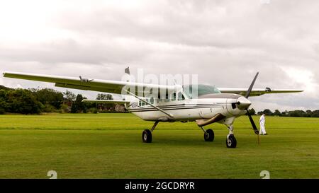 Cessna 208B Grand Caravan ‘N208AX’ at Old Warden Aerodrome on the 1st August 2021 Stock Photo