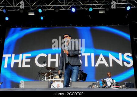 The Christians Performing Live at Lets Rock Leeds 80s , Leeds Stock Photo