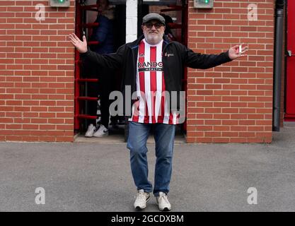 Sheffield, England, 7th August 2021.  Fans during the Sky Bet Championship match at Bramall Lane, Sheffield. Picture credit should read: Andrew Yates / Sportimage Stock Photo