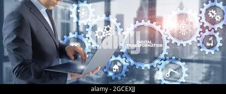 Digital transformation disruption digitalisation innovation technology concept. Stock Photo