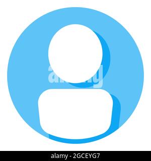 Blank placeholder for profile picture in vector icon Stock Vector