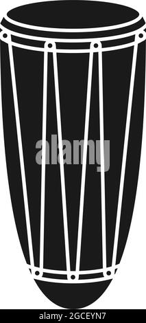 African hand drum or conga drum in vector icon Stock Vector Image & Art ...