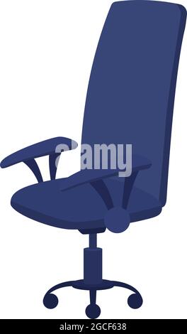 Office chair semi flat color vector object Stock Vector