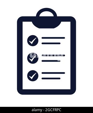 To do list or task checklist with checkmarks on clipboard vector illustration icon Stock Vector