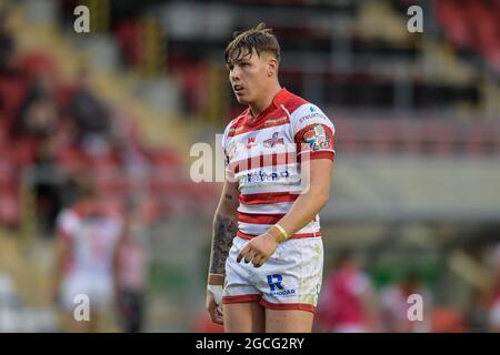 Keanan Brand (24) of Leigh Centurions in action during the game Stock Photo