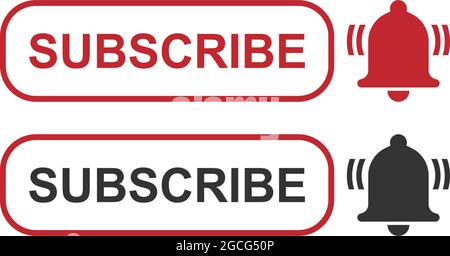 Subscribe now icon logo button template vector Stock Vector