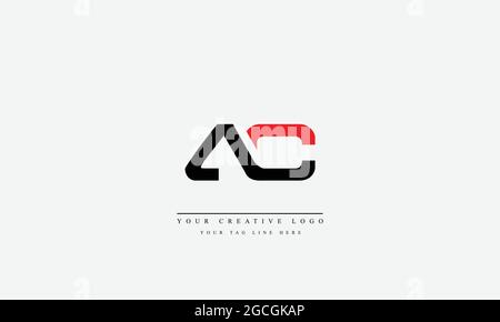 AC CA A C abstract vector logo monogram template Stock Vector