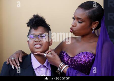 Cast Member Jennifer Hudson And Her Son David Daniel Otunga Jr Pose At A Premiere For The Film Respect In Los Angeles California U S August 8 2021 Picture Taken August 8 2021