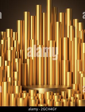 Abstract 3d background from cylinders. 3d rendering Stock Photo - Alamy