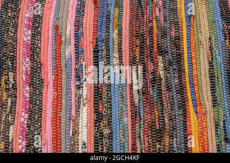 traditional romanian rug carpet background Stock Photo