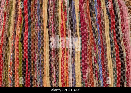 traditional romanian rug carpet background Stock Photo