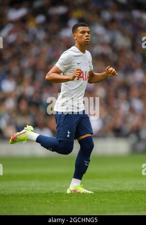 London, UK. 08th Aug, 2021. 08 August 2021 -Tottenham Hotspur V Arsenal - Pre Season Friendly - Tottenham Hotspur Stadium Tottenham Hotspur's Dane Scarlett during the match against Arsenal. Picture Credit : Credit: Mark Pain/Alamy Live News Stock Photo