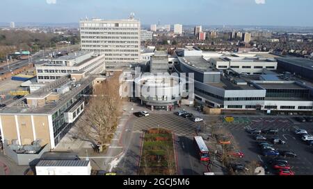 North Middlesex Hospital, Sterling Way, Edmonton, London N18 1QX Stock Photo
