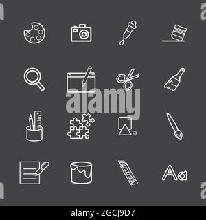 Vector UI Illustration Mixed Travel Medical Finance Concept Stock Vector