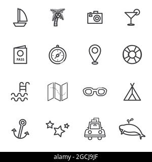 Vector UI Illustration Mixed Travel Medical Finance Concept Stock Vector