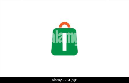 Online shopping bags icon logo design template illustration  vector Stock Vector